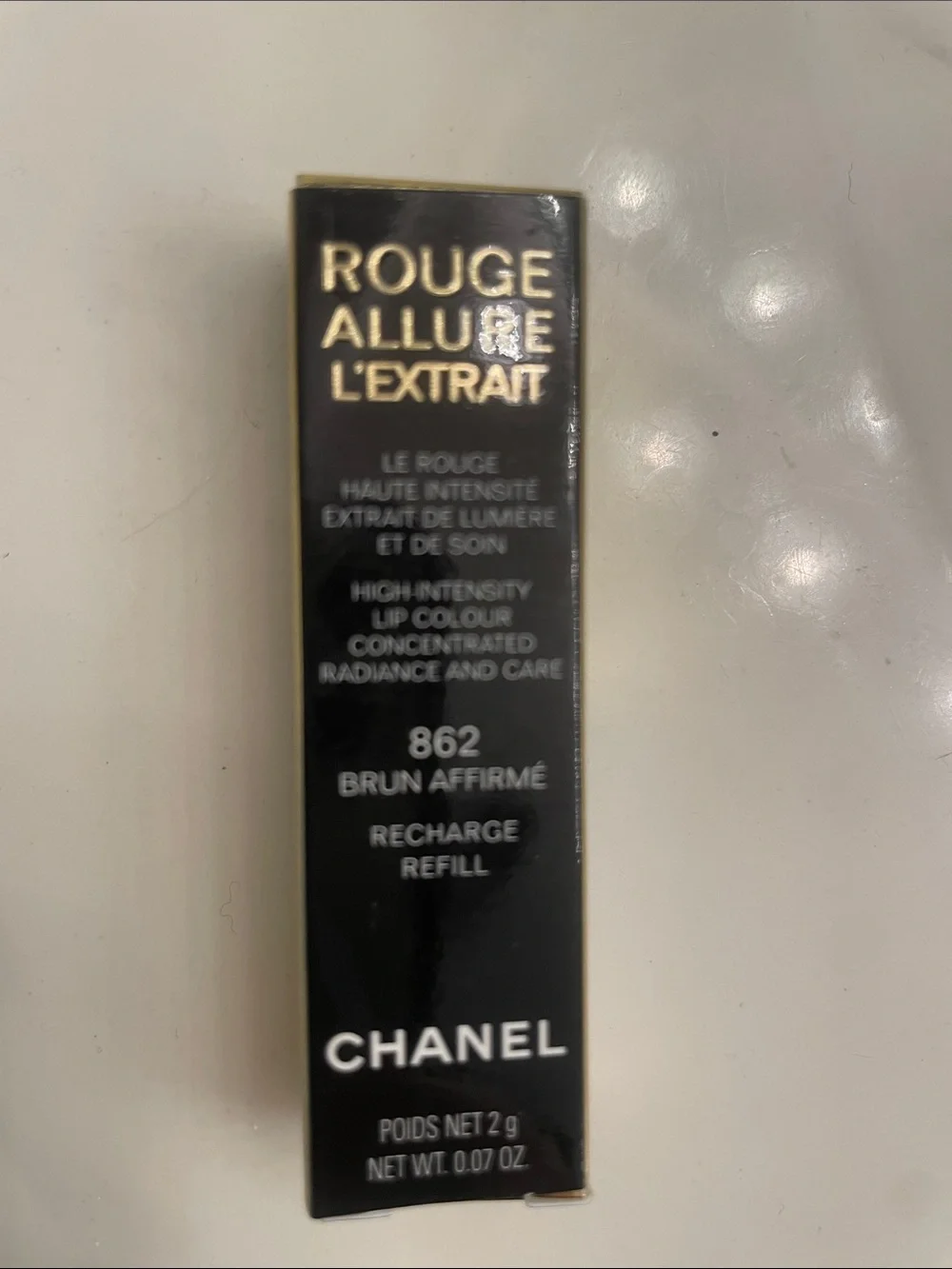 CHANEL Rouge Allure L'Extrait Refill — 862 Brun Affirmé (Brown)